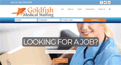 Desktop Screenshot of goldfishmedicalstaffing.com
